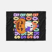 Schattigee Ghost Teacher Halloween Librarian Lees Fleece Deken (Voorkant (Horizontaal))