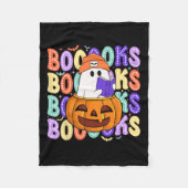 Schattigee Ghost Teacher Halloween Librarian Lees  Fleece Deken (Voorkant)