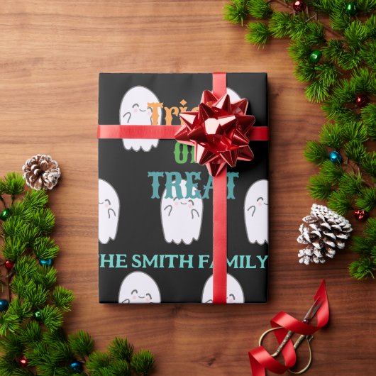 Schattigee Ghost Trick or treat Cadeaupapier (Feestdagen Geschenken)