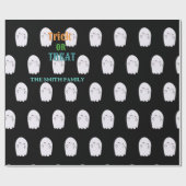 Schattigee Ghost Trick or treat Cadeaupapier (Vlak)
