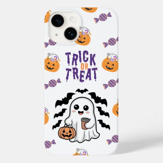Schattigee Ghost Trick or treat Halloween iPhone C Case-Mate iPhone Case (Achterkant)