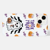 Schattigee Ghost Trick or treat Halloween iPhone C Case-Mate iPhone Case (Achterkant (horizontaal))