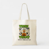 Schattigee Ghost Trick or treat Halloween Loot Can Tote Bag (Achterkant)