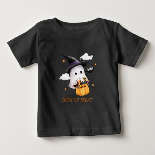 Schattigee Ghost Trick or treat Kinderen Halloween (Voorkant)