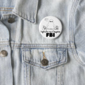Schattigee Ghost Undercover FBI Halloween Button (In situ)