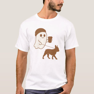 Schattigee Ghost Walking Frenchie T-shirt