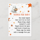 Schattigee Ghost Waterverf Halloween Boeken voor B Informatiekaartje (Voorkant)