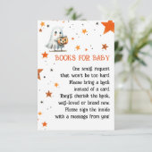 Schattigee Ghost Waterverf Halloween Boeken voor B Informatiekaartje (Staand voorkant)