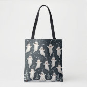 Schattigee Ghost Winter Canvas tas (Voorkant)