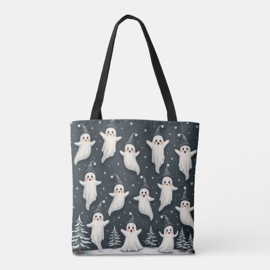 Schattigee Ghost Winter Canvas tas (Achterkant)