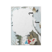 Schattigee Ghost winter eendenvijver Notitieblok (Linkerzijde)