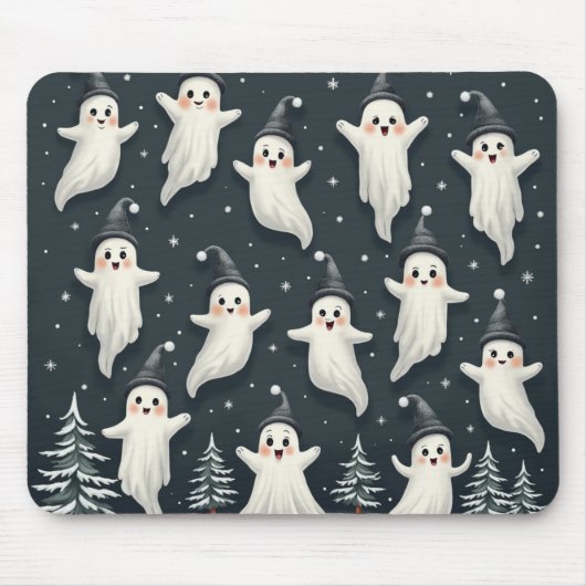 Schattigee Ghost Winter Pattern Muismat (Voorkant)