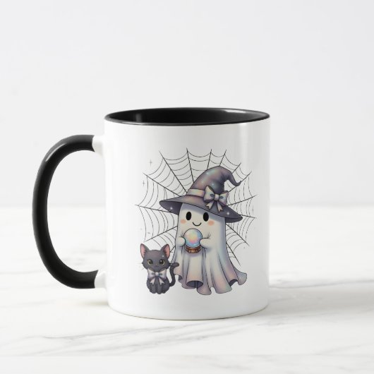 Schattigee Ghost Witch Black Cat Coquette Hallowee Mok (Links)