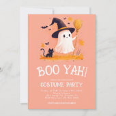 Schattigee Ghost Witch Kinder Halloween Kostuumfee Kaart (Voorkant)