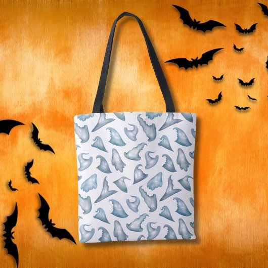 Schattigee Ghost Witch Petten Happy Halloween Tote Bag