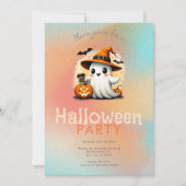 Schattigee Ghost Witches Pet Coffee Halloween Part Kaart (Voorkant)