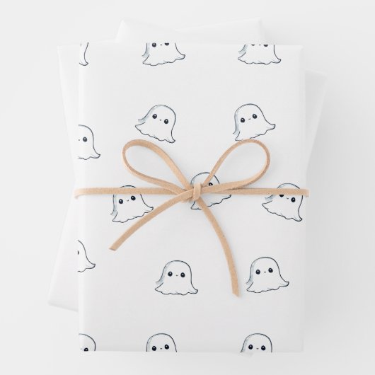Schattigee Ghost Wrapping Paper Flat Sheet (In situ)