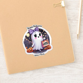 Schattigee Ghoul vriend Goedgekeurd Halloween Sticker
