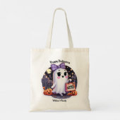 Schattigee Ghoul vriend Goedgekeurd Halloween Tote Bag (Achterkant)