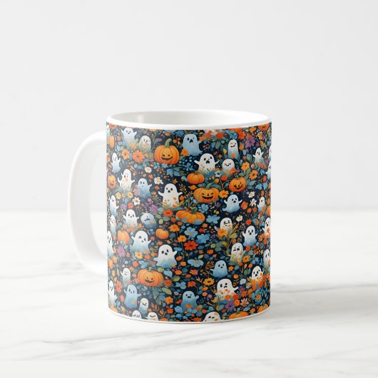 Schattigee Ghouls Halloween Mok (Voorkant links)