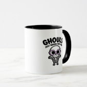 Schattigee Ghouls willen gewoon een leuk skelet he Mok (Voorkant rechts)