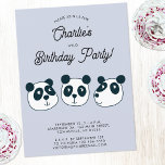 Schattigee Giant Panda Beer Verjaardagsfeestuitnod Briefkaart<br><div class="desc">Met een schattig Giant Panda beer cartoon ontwerp dat perfect is voor een verjaardagsfeestuitnodiging van een dierenvriend. U kunt de uitnodiging eenvoudig naar wens aanpassen door een van de teksten te wijzigen. Genderneutraal voor een jongen of meisje. Originele kunst van Nic Squirrell.</div>