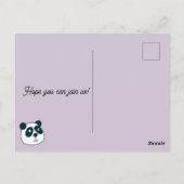 Schattigee Giant Panda Beer Verjaardagsfeestuitnod Briefkaart (Achterkant)