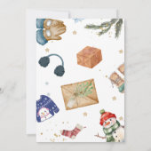 Schattigee Gift Exchange Fun Christmas Secret Sant Kaart (Achterkant)