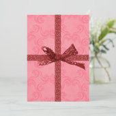 Schattigee Gift Look en Harten Valentijnsdag Verja Kaart (Staand voorkant)