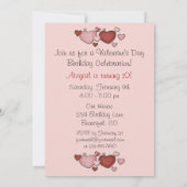 Schattigee Gift Look en Harten Valentijnsdag Verja Kaart (Achterkant)