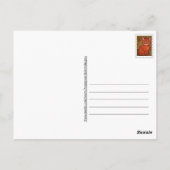 Schattigee Ginger Cat Gustav Klimt Briefkaart (Achterkant)