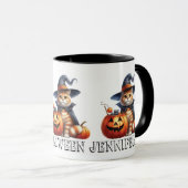 Schattigee Ginger Cat Sinaasappel Tabby Cat Hallow Mok (Voorkant rechts)