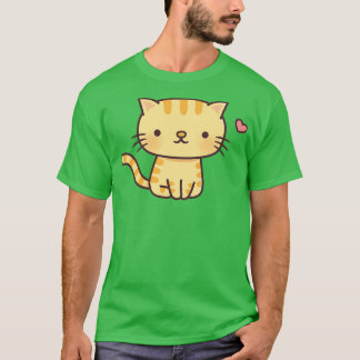 Schattigee Ginger Tabby Cat Doodle T-shirt