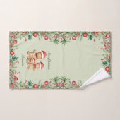 Schattigee Gingerbread Cookie Familie Kerstmis Bad Handdoek (Handdoek)