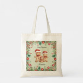 Schattigee Gingerbread Cookie Familie Kerstmis Tote Bag (Achterkant)