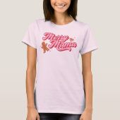 Schattigee Gingerbread Cookie Merry Mama Holiday T-shirt (Voorkant)