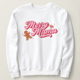Schattigee Gingerbread Cookie Merry Mama Holiday Trui