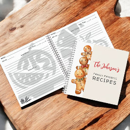 Schattigee Gingerbread Cookies Familie Favoriete R Notitieboek