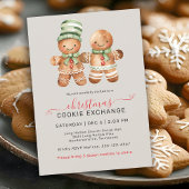 Schattigee Gingerbread Couple Cookie Exchange Part Kaart