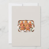 Schattigee Gingerbread Couple Cookie Exchange Part Kaart (Achterkant)