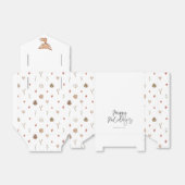 Schattigee Gingerbread Fox Holiday Favoriet Box Bedankdoosjes (Uitgevouwen)