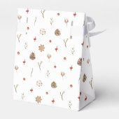 Schattigee Gingerbread Fox Holiday Favoriet Box Bedankdoosjes (Achterkant)