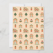 Schattigee Gingerbread House Decoration wedstrijd Kaart (Achterkant)