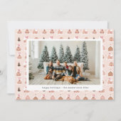 Schattigee Gingerbread Houses Foto Vakantie Kaart (Voorkant)