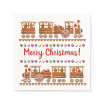 Schattigee Gingerbread kersttreinen