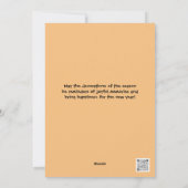 Schattigee Gingerbread Man Candy Cane Retro Kerstm Feestdagenkaart (Achterkant)