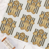 Schattigee Gingerbread Man Cookie Pattern Custom Stof