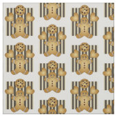 Schattigee Gingerbread Man Cookie Pattern Custom Stof (Swatch)