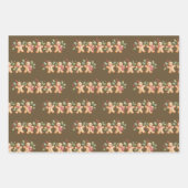 Schattigee Gingerbread Man Kerstvakantie Baker Gif Inpakpapier Vel (Voorkant)