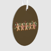 Schattigee Gingerbread Man Kerstvakantie Baker Gif Ornament (voorkant)